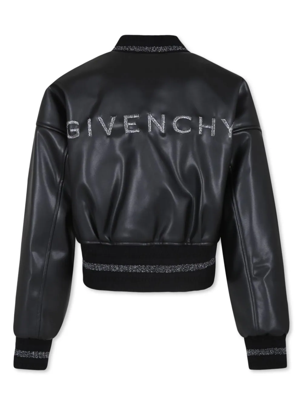Givenchy Kids 4g-plaque faux-leather jacket Prezzo Ridotto