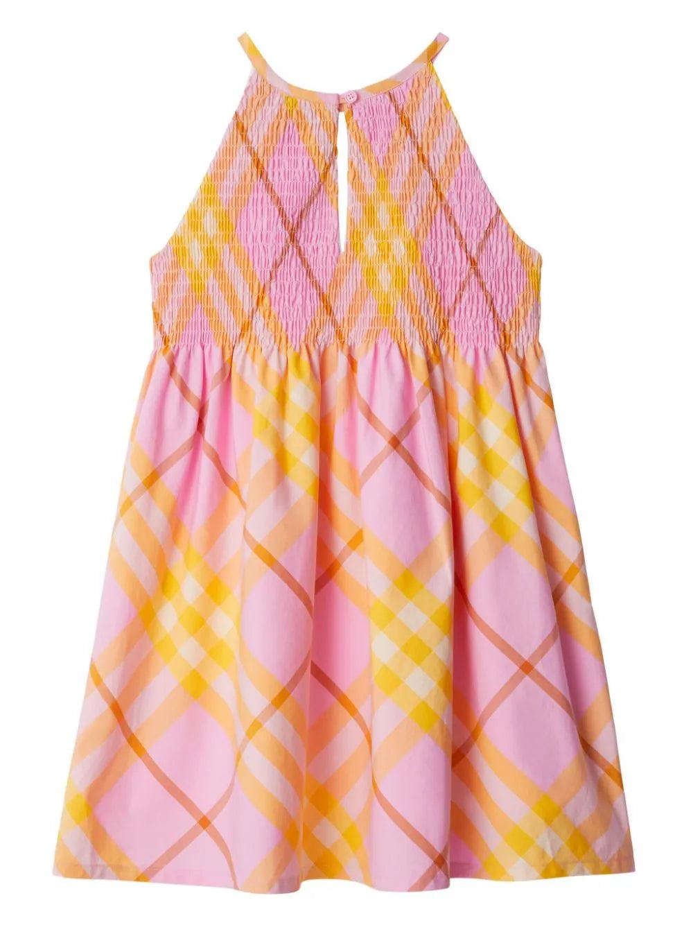 Burberry Kids Check cotton dress Fornitura limitata
