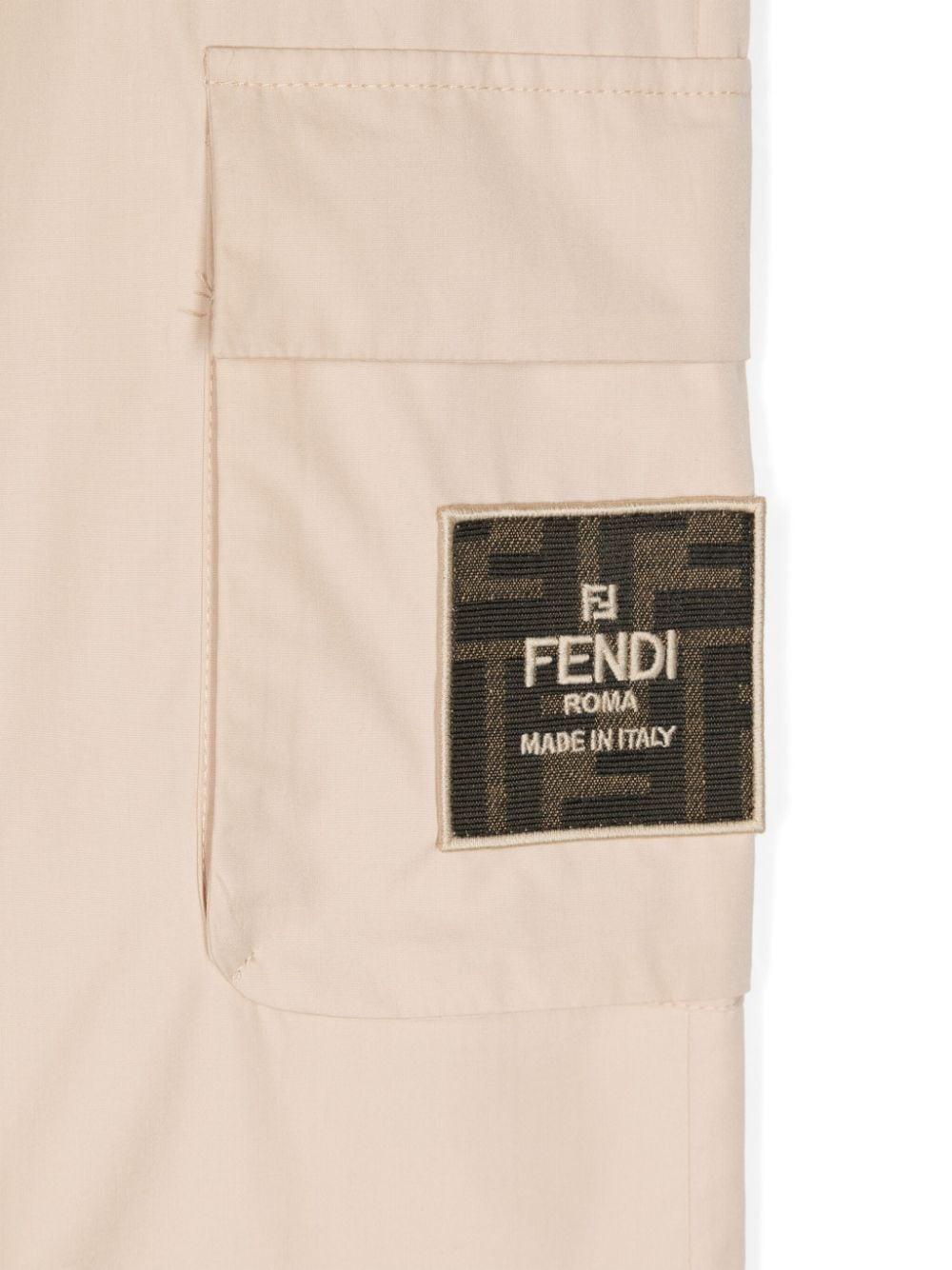 FENDI Kids Poplin trousers Offerta per la Festa della Mamma
