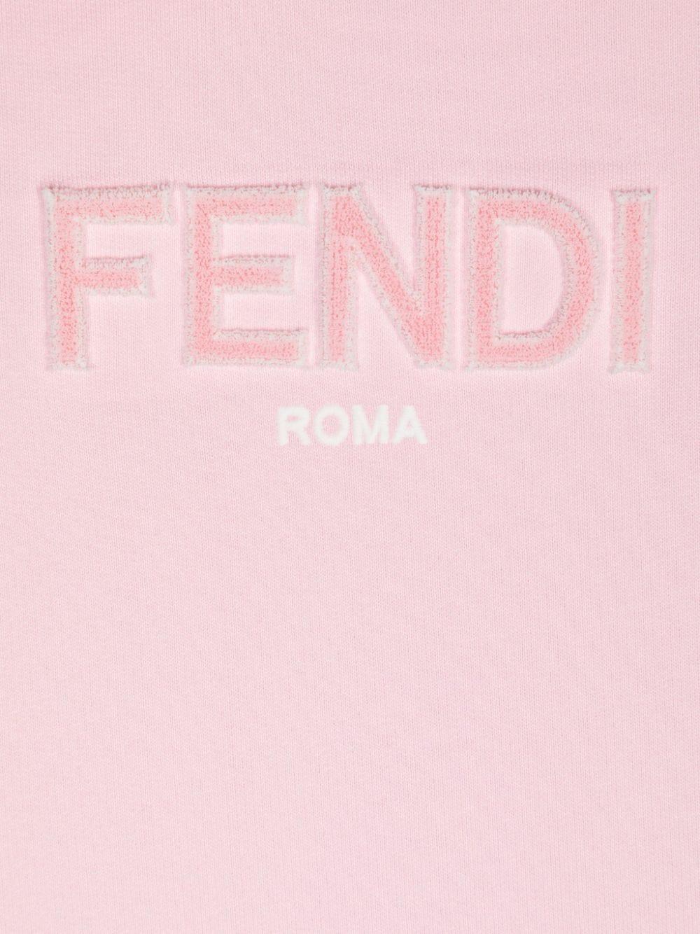 FENDI Kids Sweatshirt with embossed logo Offerta San Valentino