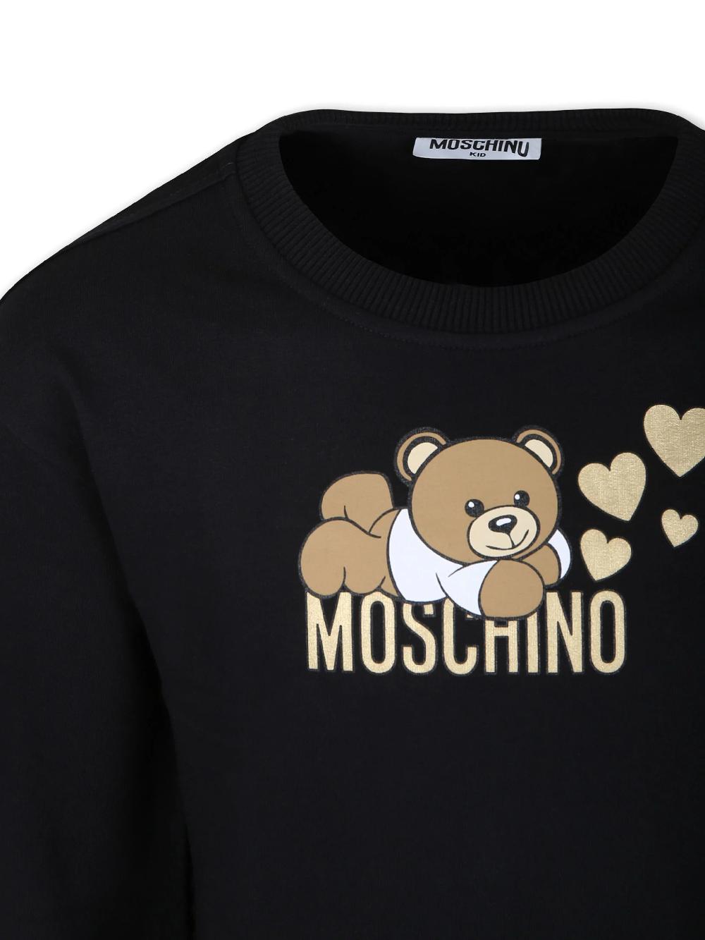 Moschino Kids Sweatshirt with rouches and teddy bear print Lightning offer