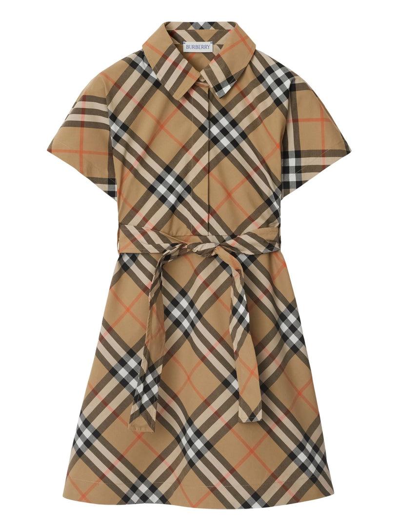 Burberry Kids Check cotton shirt dress Bestseller