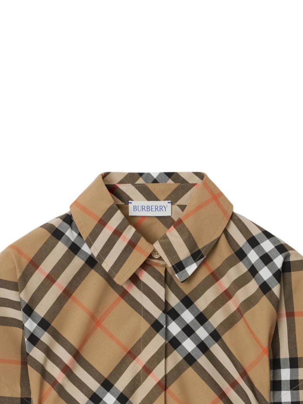 Burberry Kids Check cotton shirt dress Bestseller