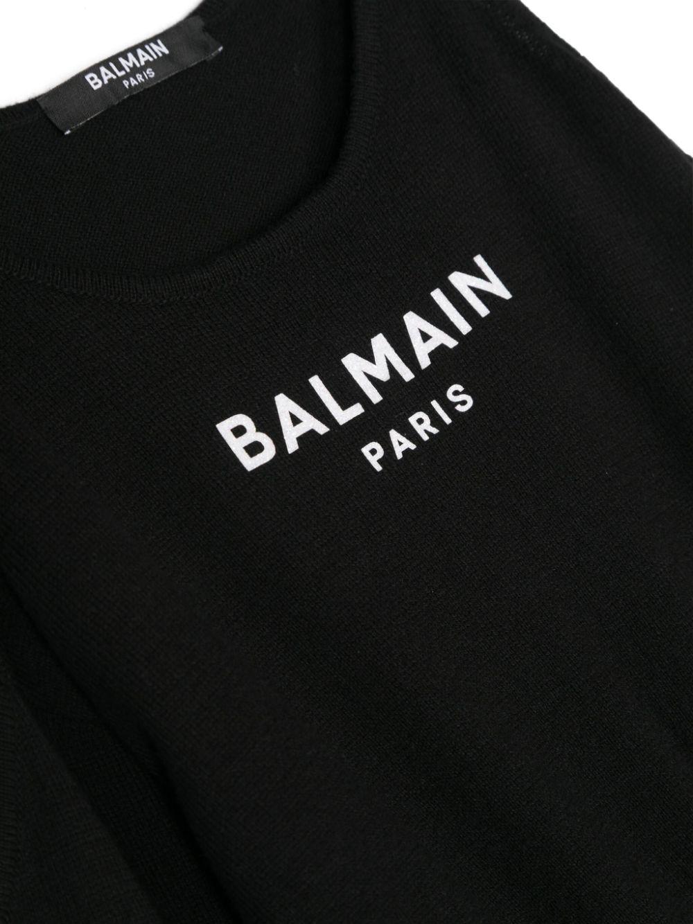 BALMAIN Kids Dress with logo Enormi risparmi