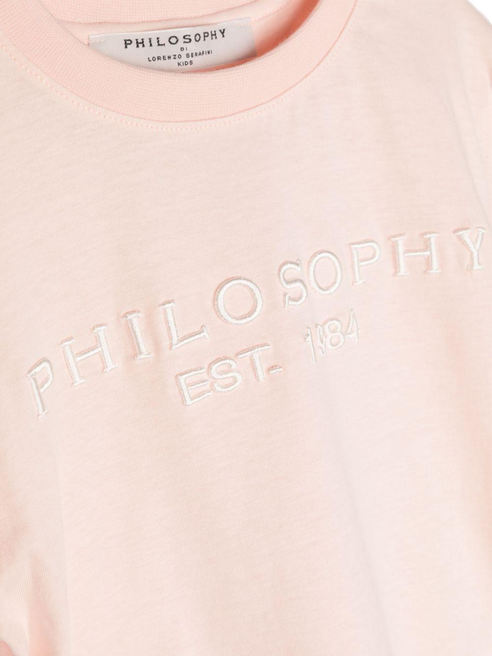 Philosophy Kids T-shirt with logo embroidery Offerta settimanale