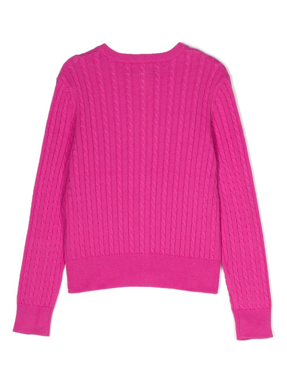 Ralph Lauren Kids Mini-cable cotton cardigan Ultimo giorno