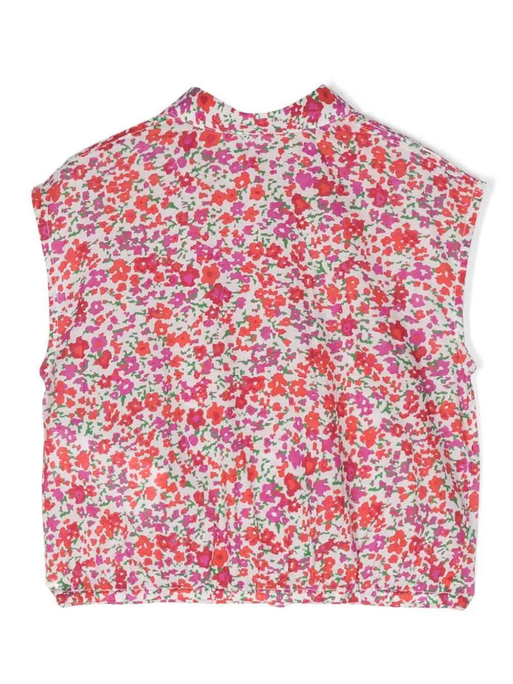 Philosophy Kids Top with flower print Fino al 60% di sconto