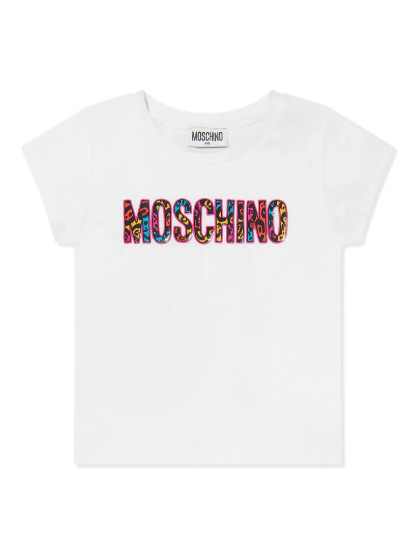 Moschino Kids Animalier logo t-shirt Trasporto libero internazionale