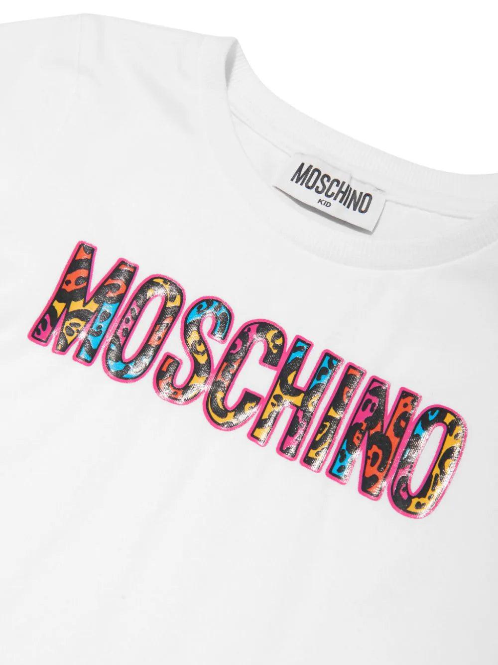 Moschino Kids Animalier logo t-shirt Trasporto libero internazionale
