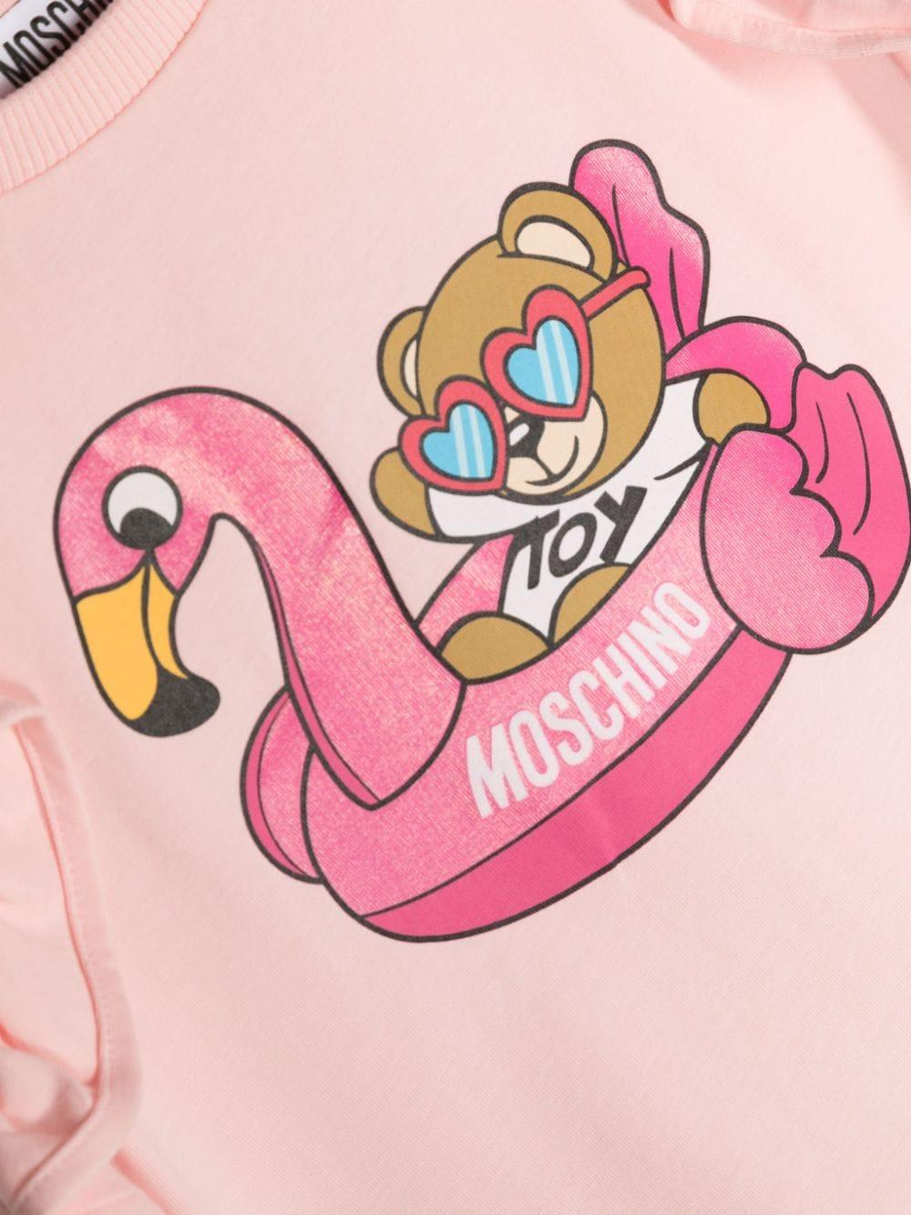 Moschino Kids Pool party teddy bear jersey t-shirt Duty-free