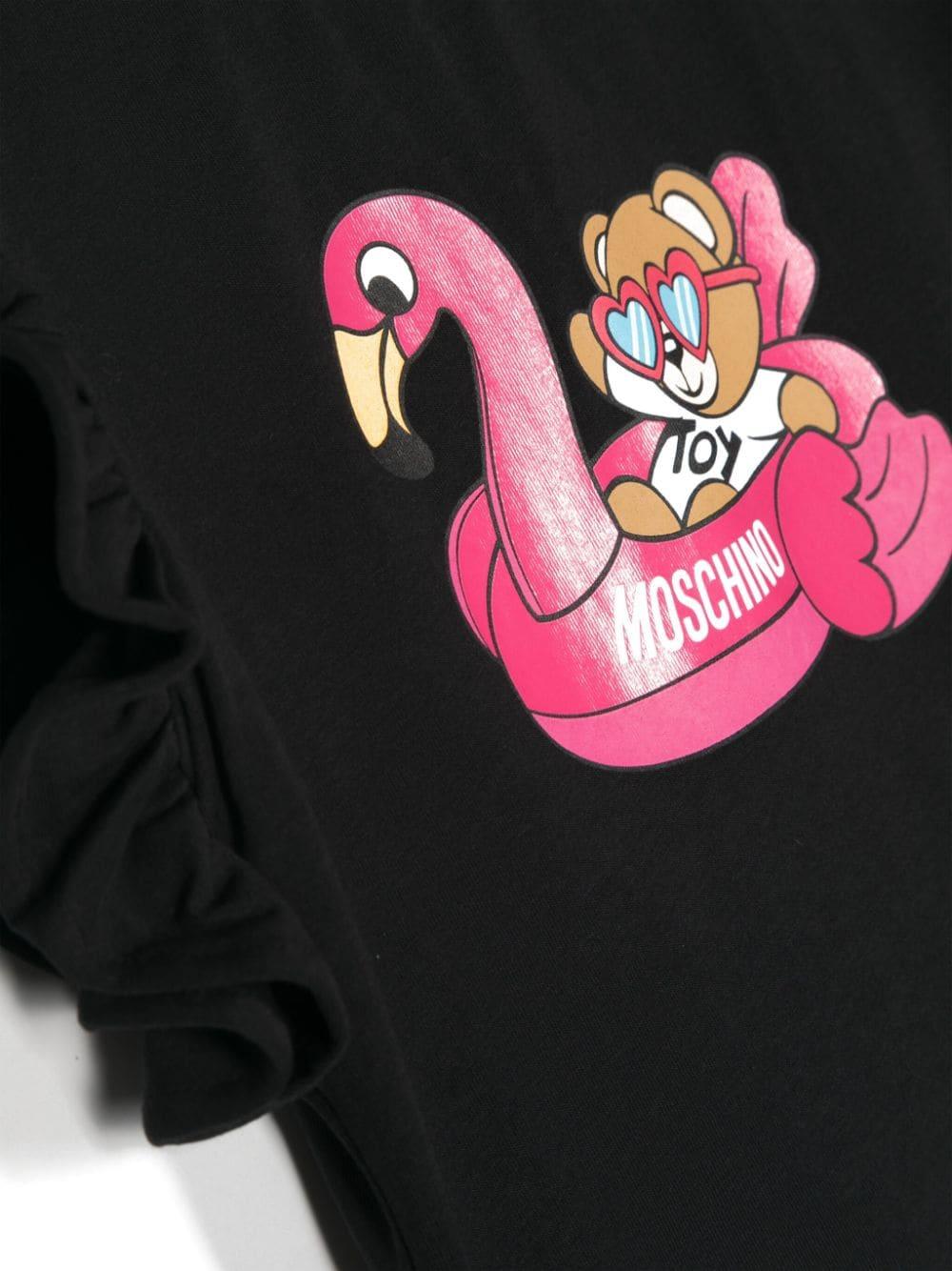 Moschino Kids Pool party teddy bear jersey t-shirt 50% di sconto per tempo limitato