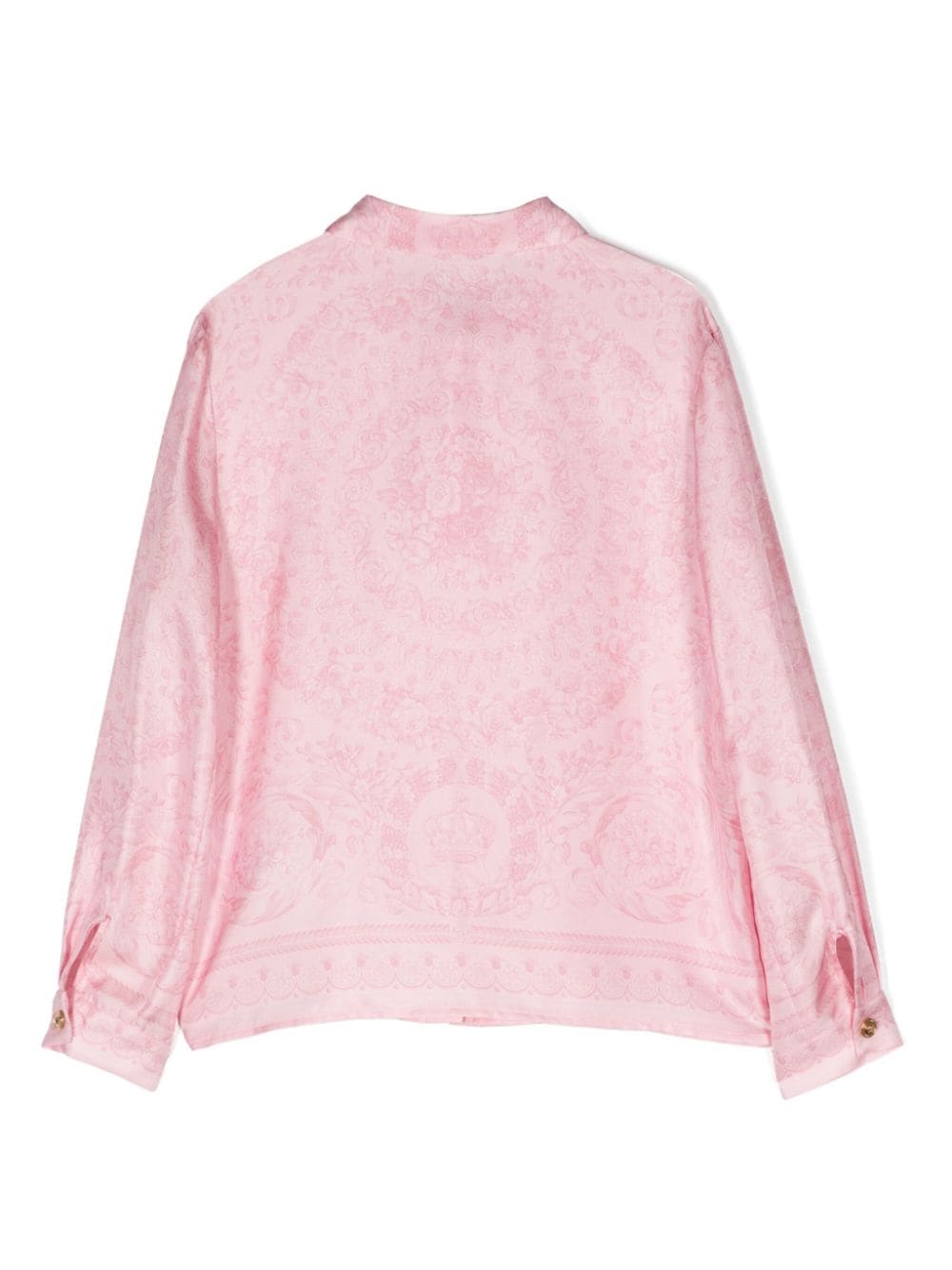 VERSACE Kids Kids baroque silk shirt In Vendita