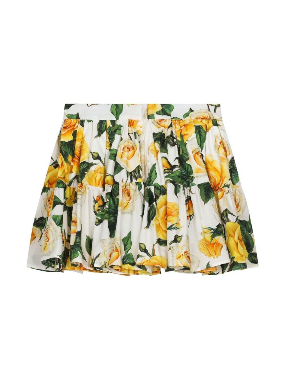 Dolce & Gabbana Kids Skirt with flower print Hotsell
