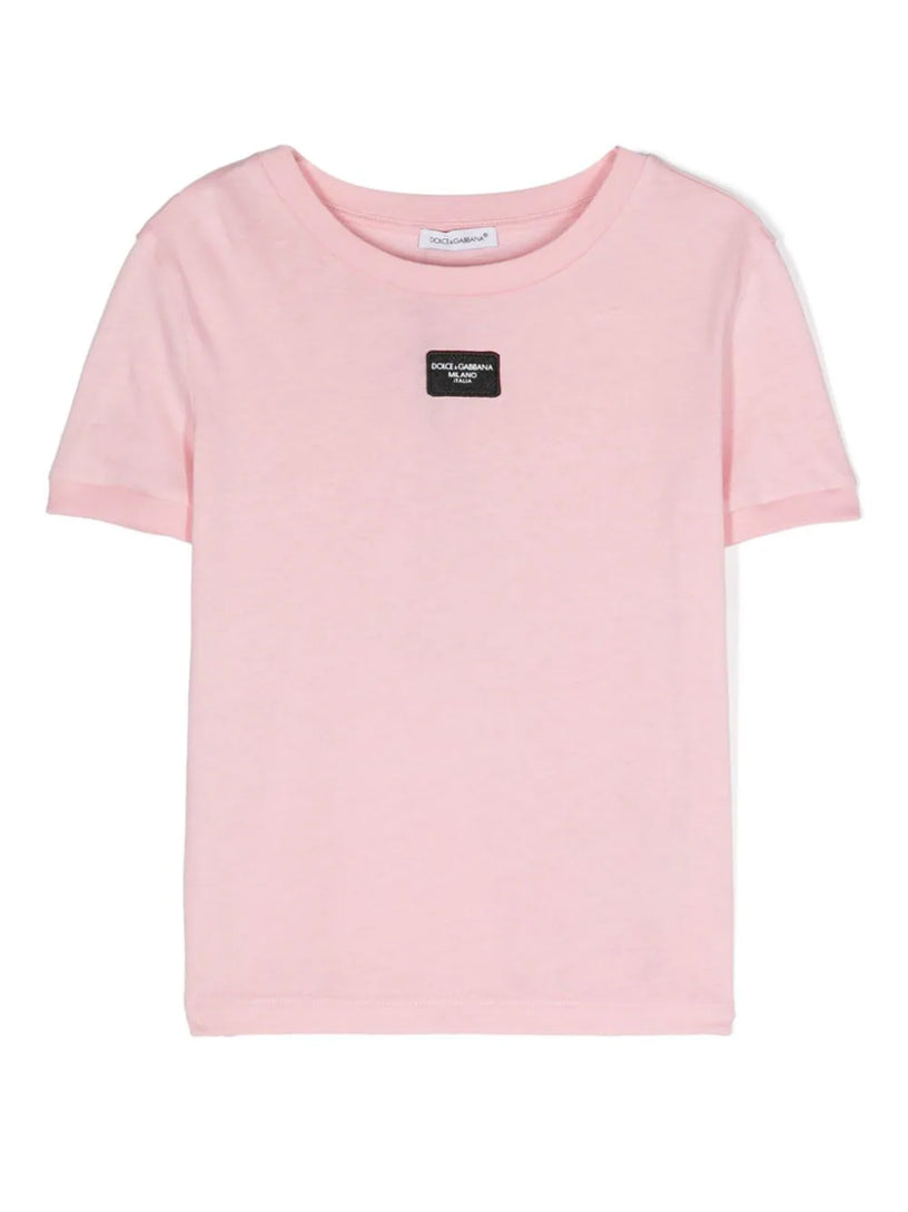 Dolce & Gabbana Kids Logo-appliqué t-shirt Moda