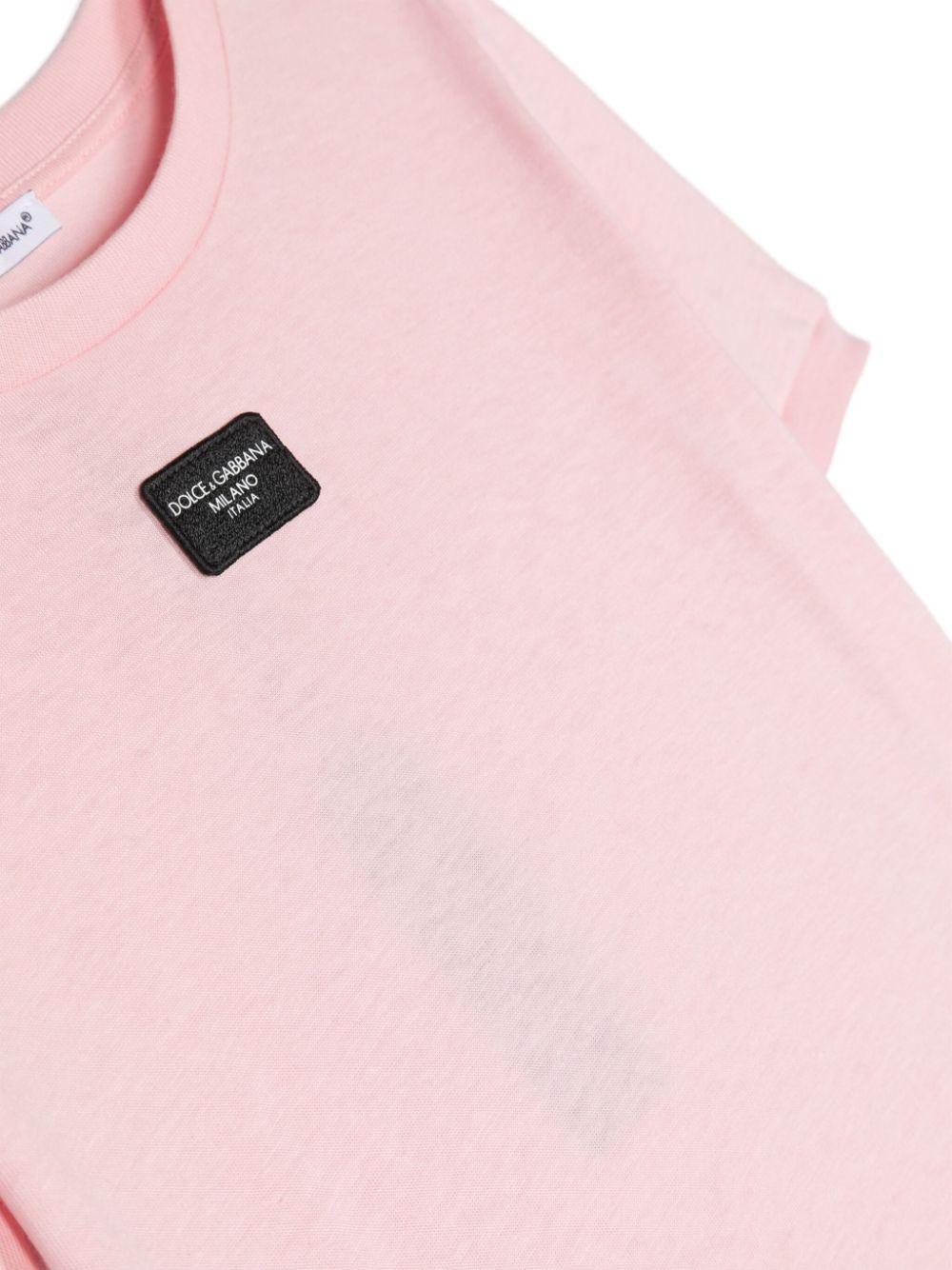 Dolce & Gabbana Kids Logo-appliqué t-shirt Moda