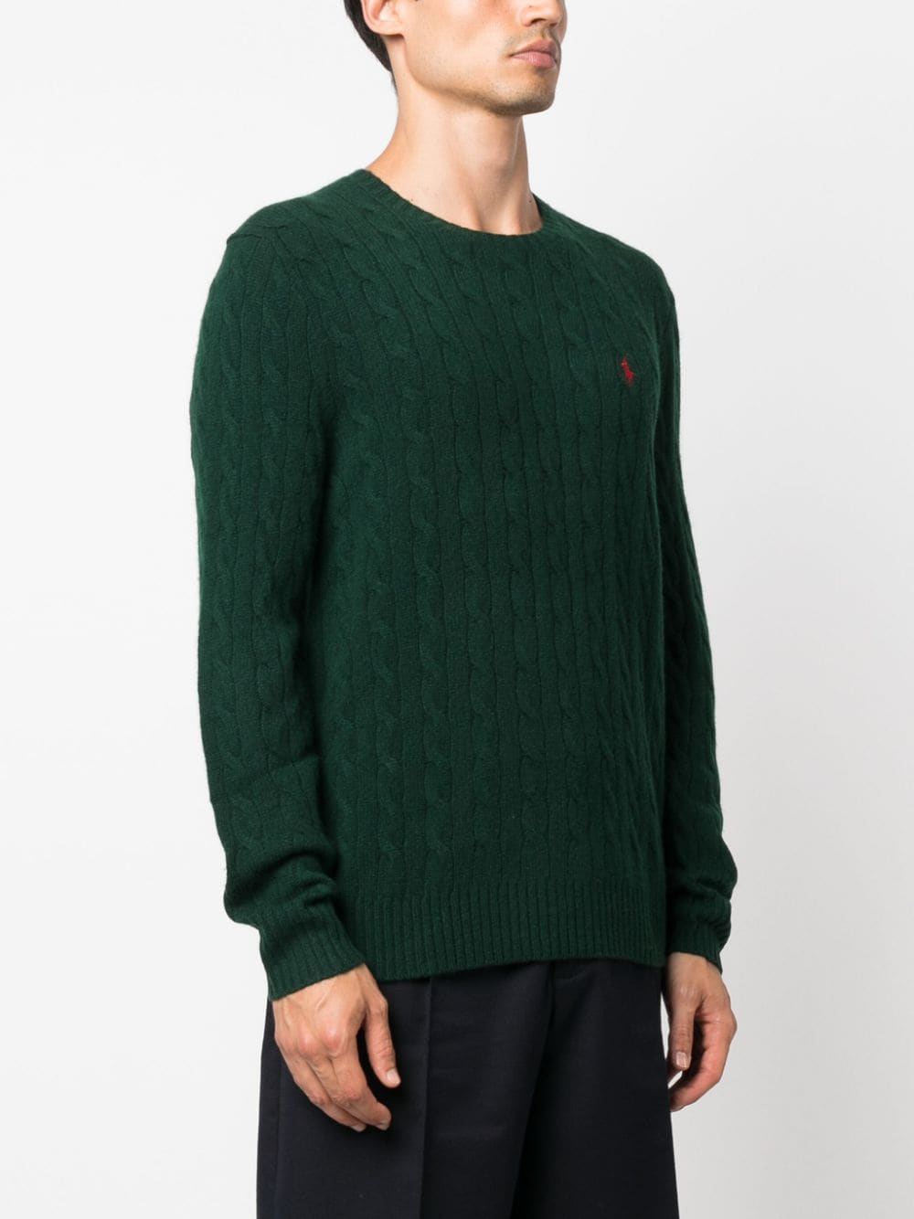 POLO RALPH LAUREN Cable wool and cashmere sweater Smaltimento dello stoccaggio
