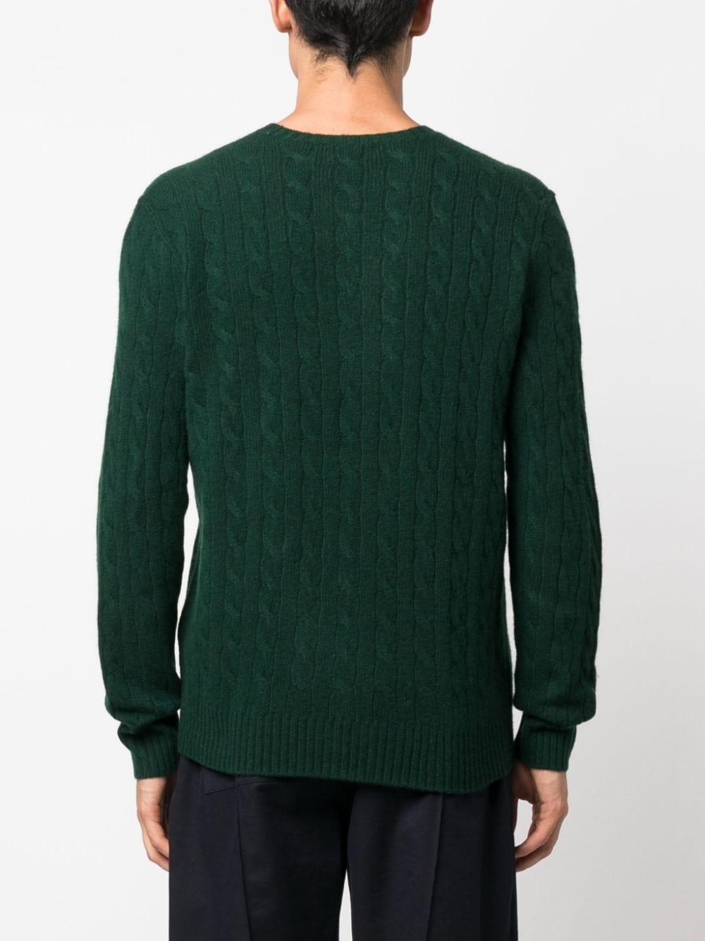 POLO RALPH LAUREN Cable wool and cashmere sweater Smaltimento dello stoccaggio