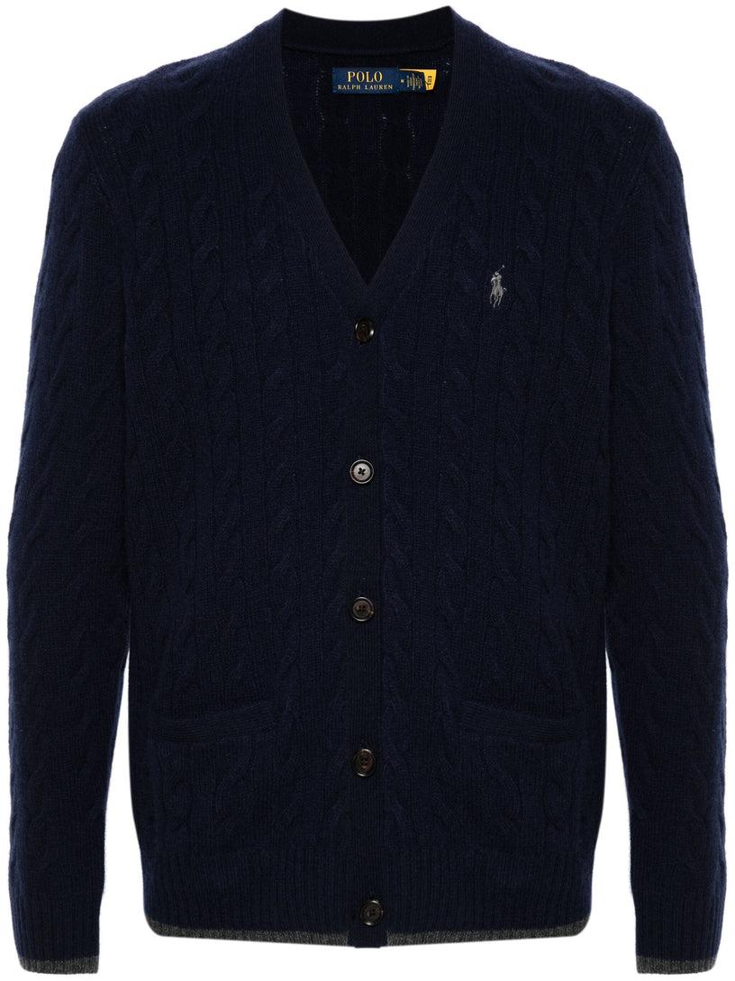POLO RALPH LAUREN Cable-knit cardigan Vendita calda