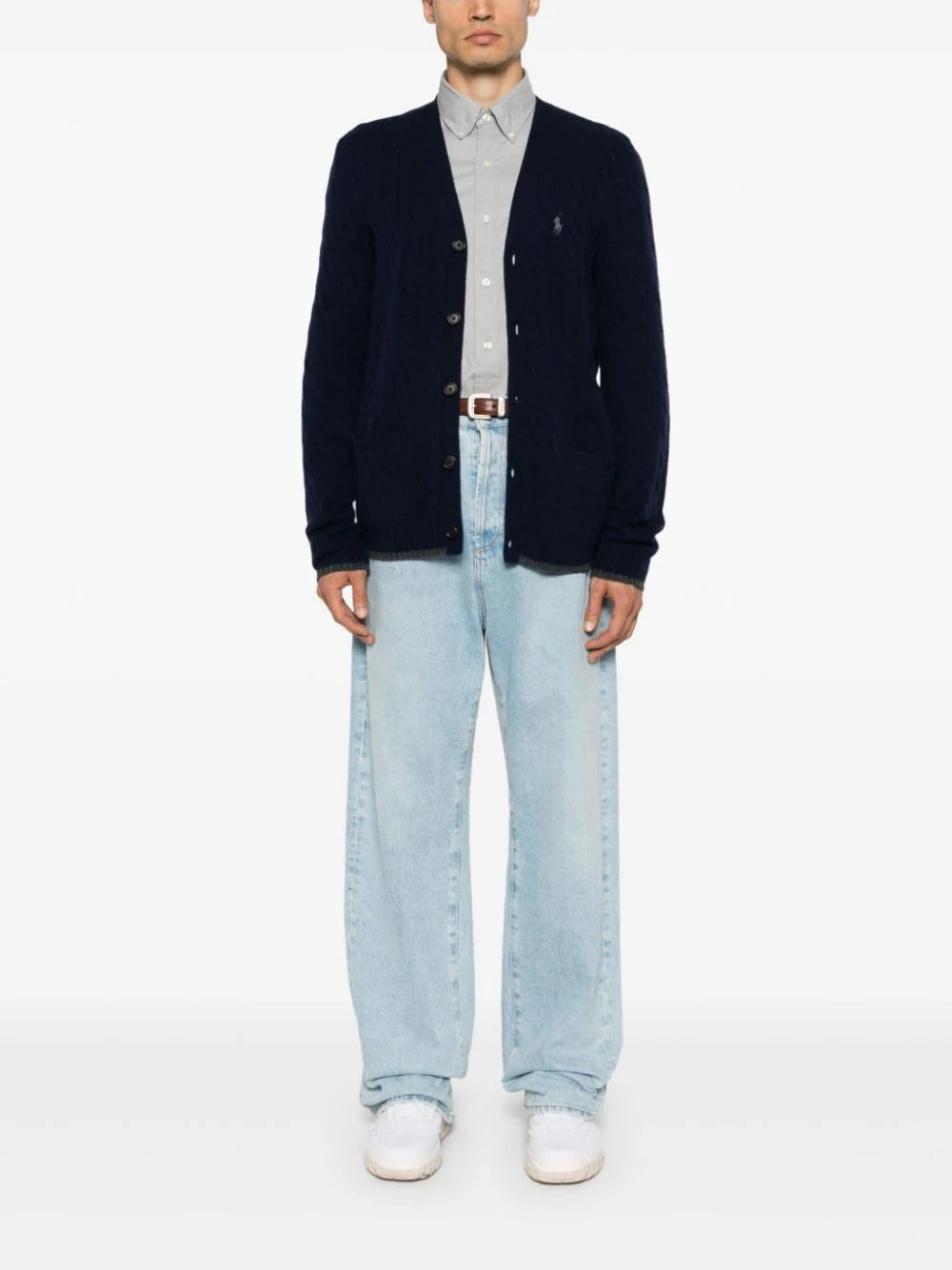 POLO RALPH LAUREN Cable-knit cardigan Vendita calda