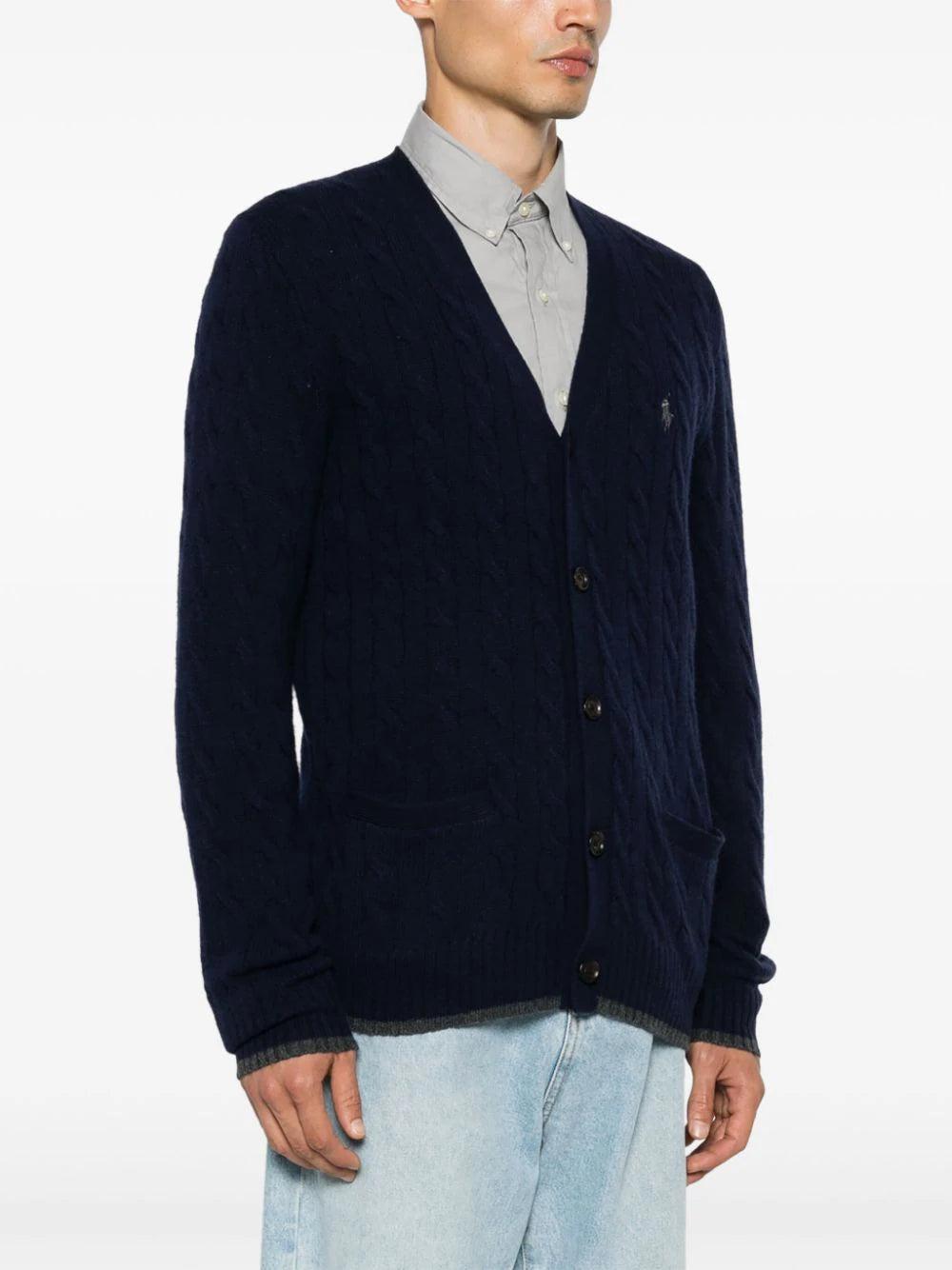 POLO RALPH LAUREN Cable-knit cardigan Vendita calda