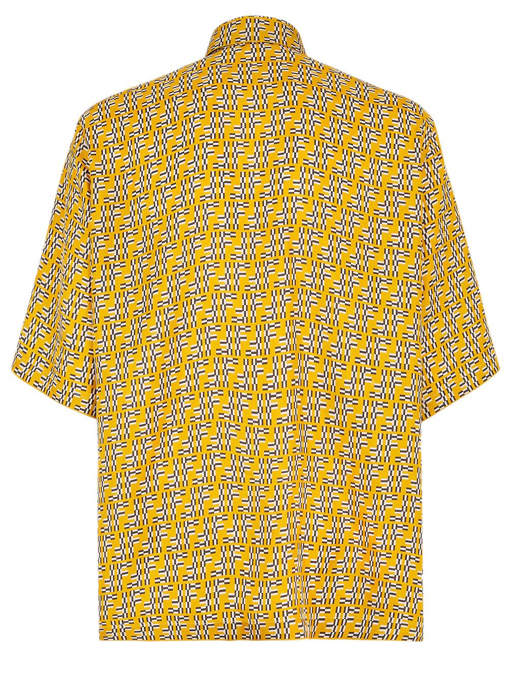 FENDI Ff labyrinth silk shirt Fornitura limitata
