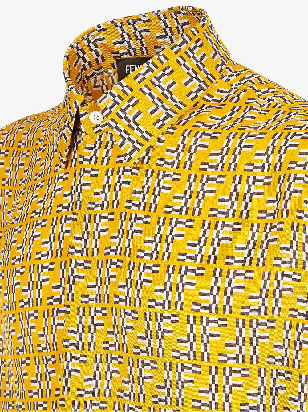 FENDI Ff labyrinth silk shirt Fornitura limitata