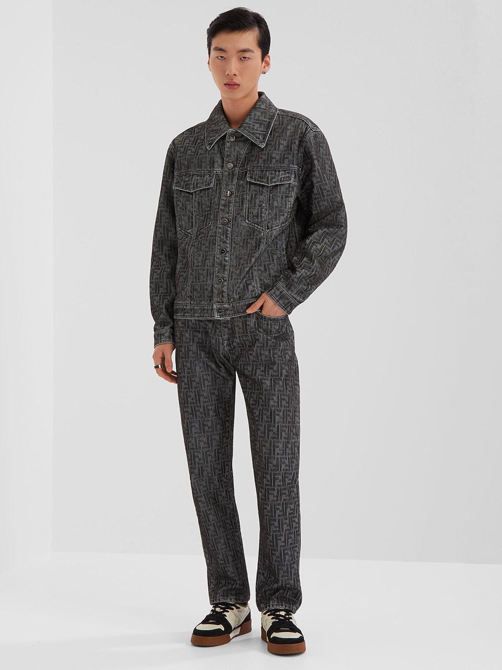 FENDI Ff denim jacket Offerta Giorno del Papà