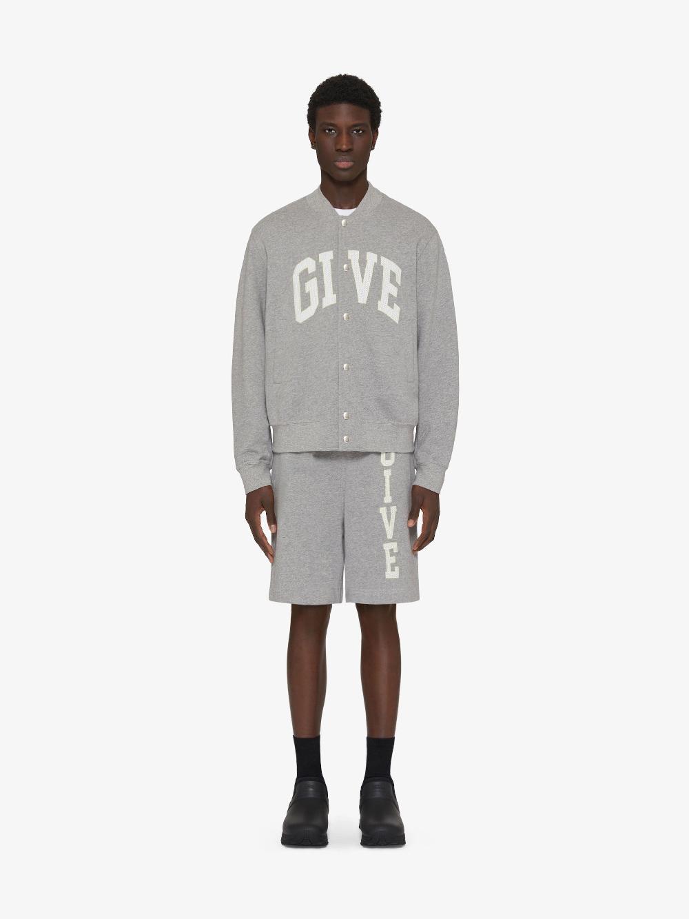 Givenchy Givenchy college varsity jacket in fleece Liquidazione
