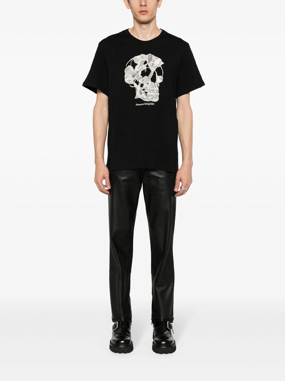 Alexander McQueen Pressed flower skull t-shirt Comprane uno, ottenene uno gratis