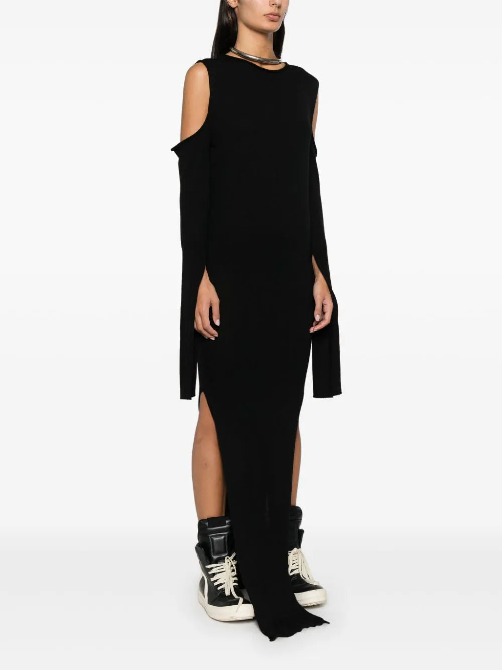 RICK OWENS Cape sleeve dress Officina