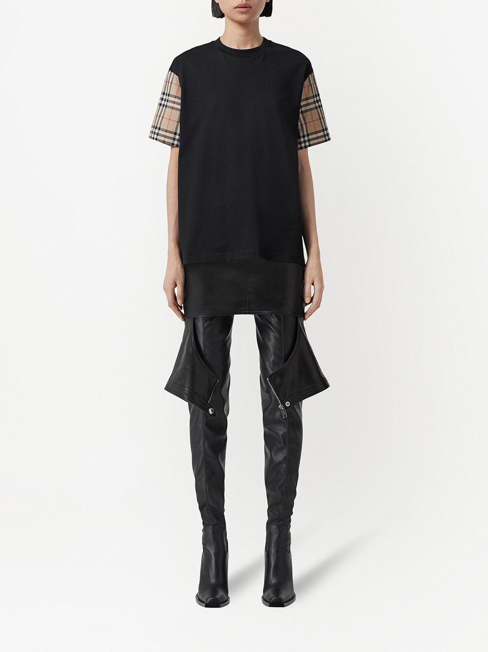 Burberry Cotton t-shirt with sleeves Moda