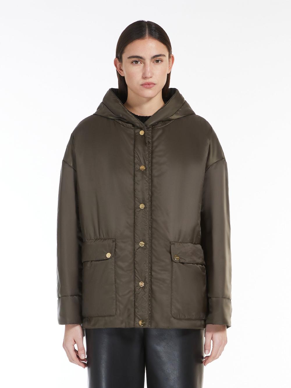 Max Mara Reversible padded canvas jacket Comprare a buon mercato
