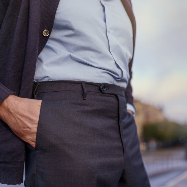 ﻿Rota Winter Roma dark grey wool trouser Vendita Economica