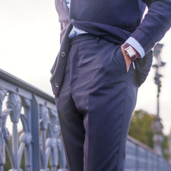 ﻿Rota Winter Roma dark grey wool trouser Vendita Economica