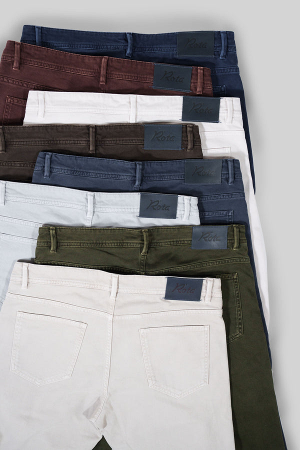 Rota Sport Winter NEW 5 pockets trousers in cotton elastan – in 8 colors available Italy