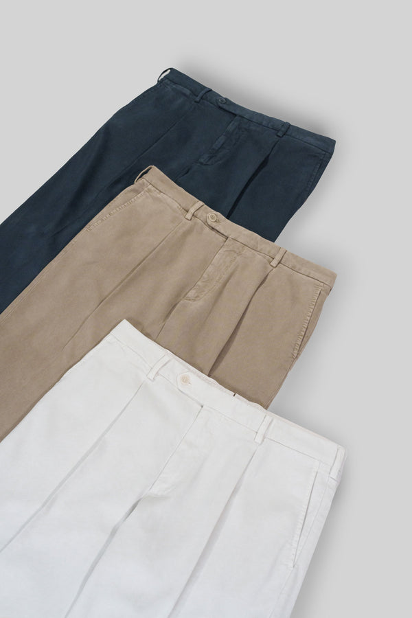 Rota Sport Winter Dark blue cotton elastan sport trousers 1 pleat Soddisfazione Garantita