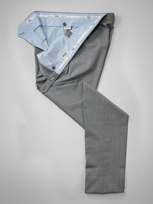 Rota Summer Light grey pair of regular fit wool trousers Fino Al -60%