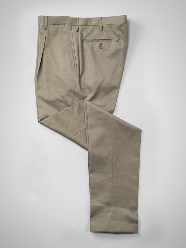 Rota Four Seasons Green pair of regular fit cotton trousers Sottocosto