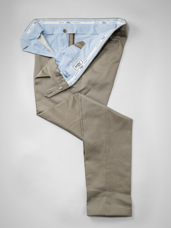Rota Four Seasons Green pair of regular fit cotton trousers Sottocosto