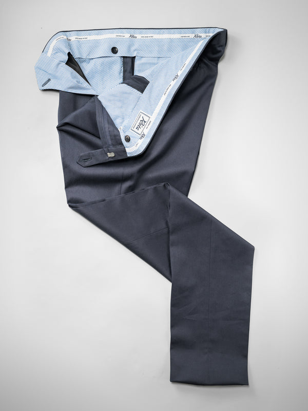 Rota Four Seasons Dark blue pair of regular fit cotton trousers Convenienza