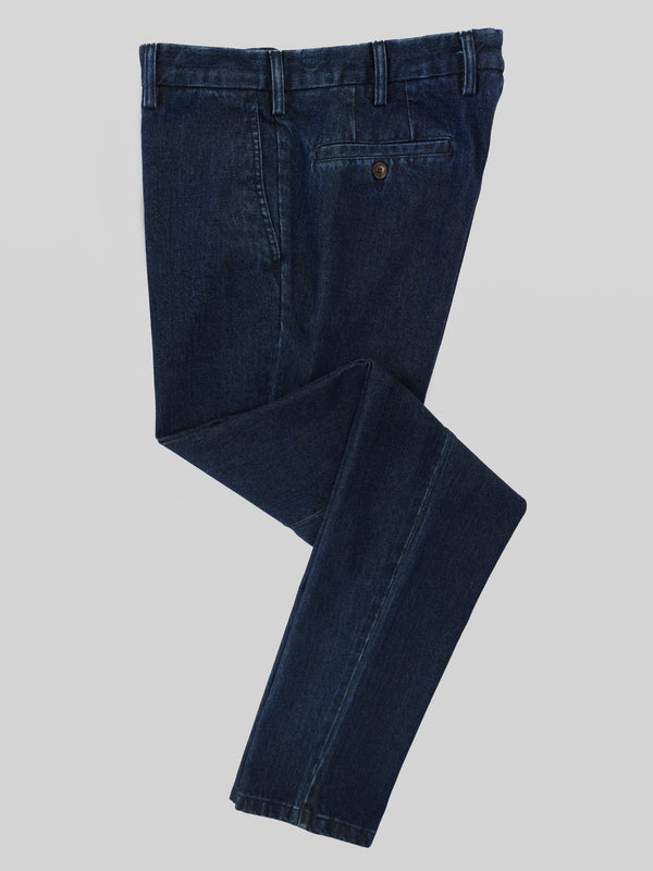 Rota Sport Winter Dark blue denim cotton sport trousers In Vendita