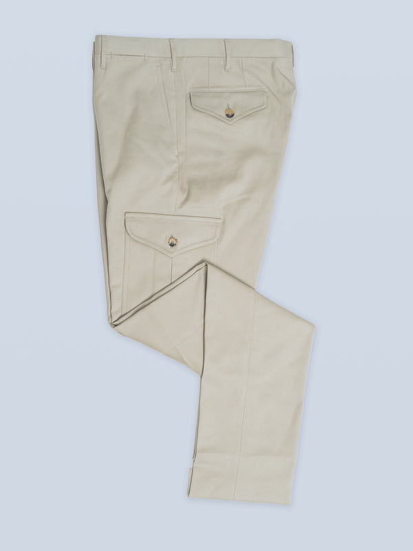 Rota Winter Light beige cotton elastan cargo pockets Negozio
