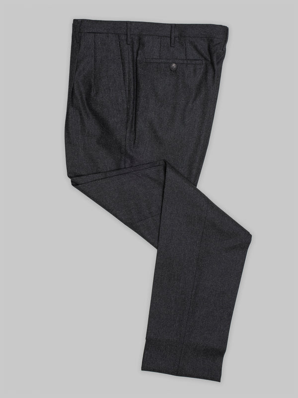 Rota Winter Dark grey flannel trousers In Saldo