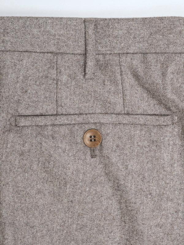 Rota Winter Light beige pair of regular fit wool flannel trousers 2025