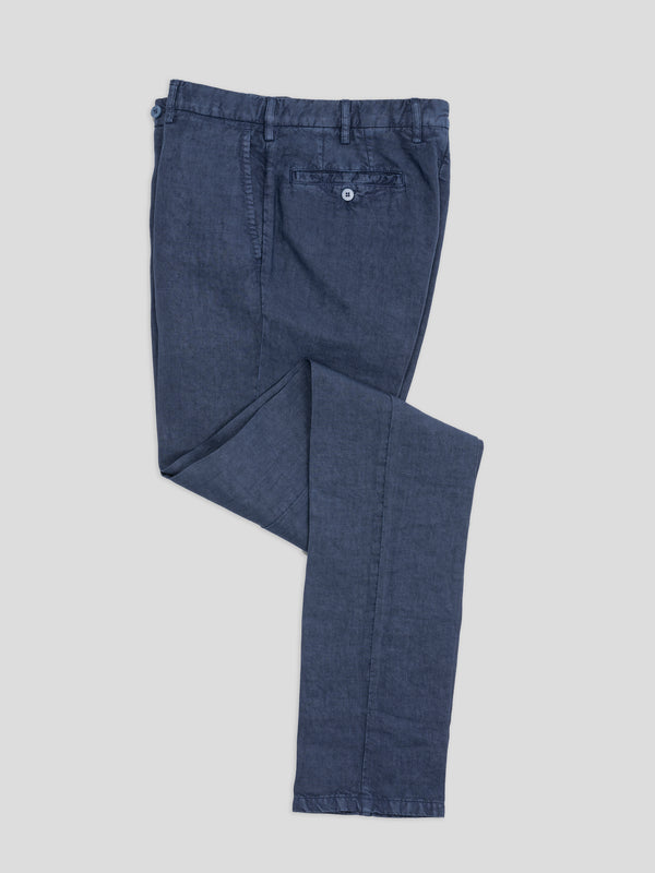 Rota Sport Summer Blue linen sport trousers In Linea