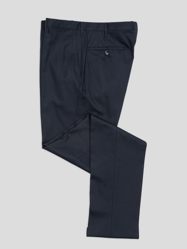 Rota Summer Dark blue pair of regular fit lightweight supima cotton trousers Qualità
