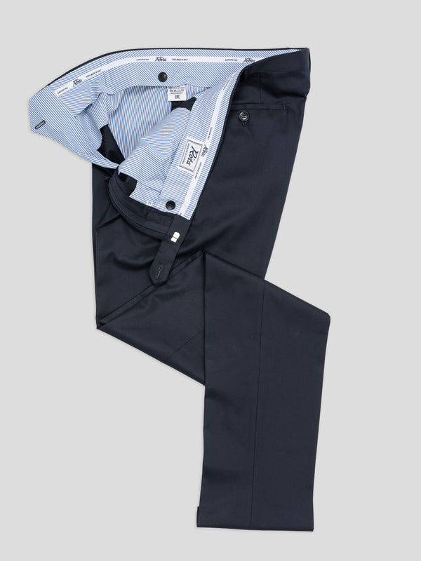 Rota Summer Dark blue pair of regular fit lightweight supima cotton trousers Qualità