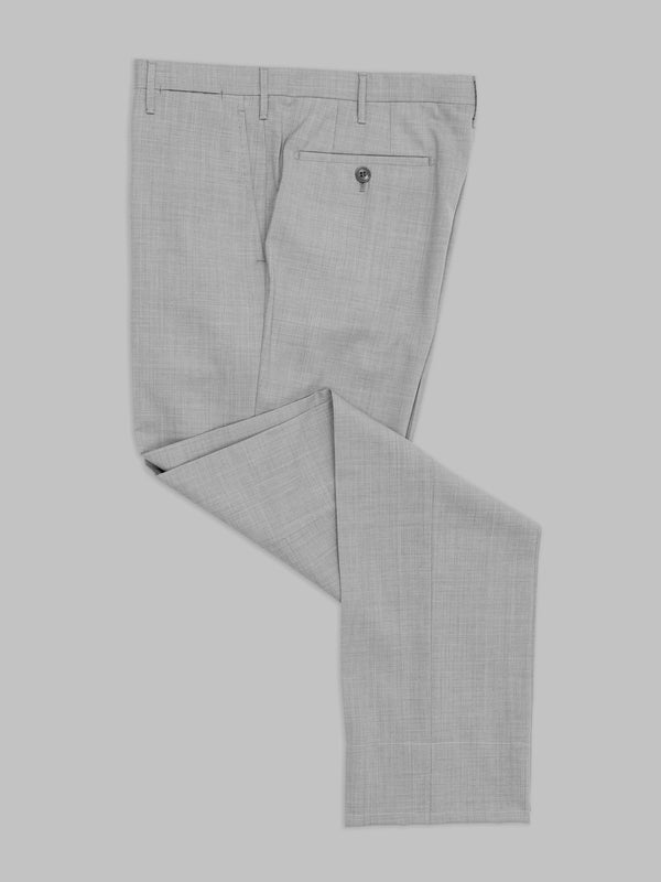 Rota Summer Light grey pair of regular fit elastic wool trousers Promozione