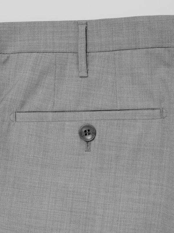 Rota Summer Light grey pair of regular fit elastic wool trousers Promozione