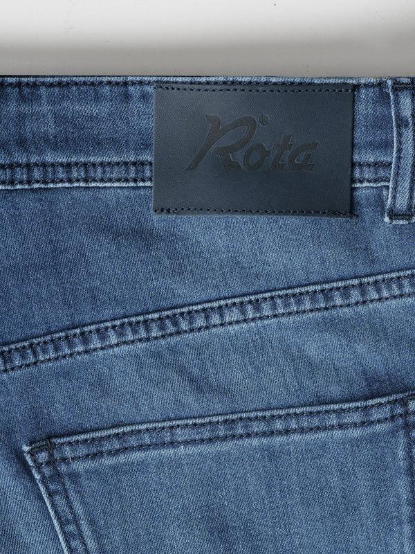 Rota Sport Summer Blue denim cotton 5 pockets trousers Soddisfazione Garantita